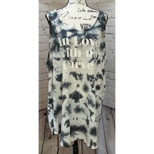 Torrid Women’s In Love With My Curves Tie Dye Jersey Tank (Size 5)
